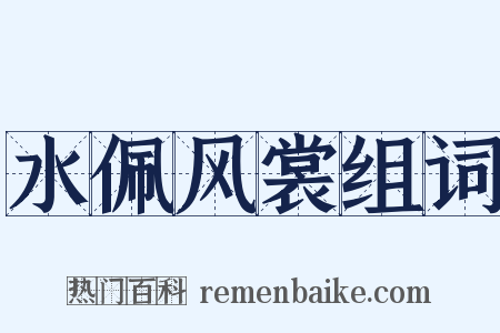 水佩风裳组词是什么意思的图片